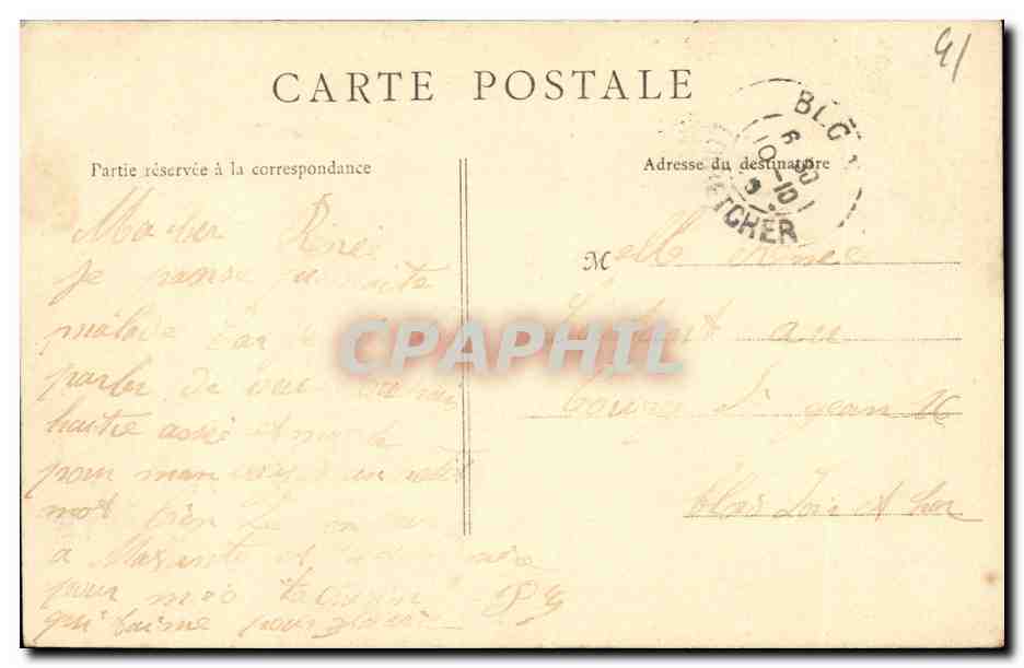 Chamberd — Le Pont sur la rivière — B. F., PARIS — Verso