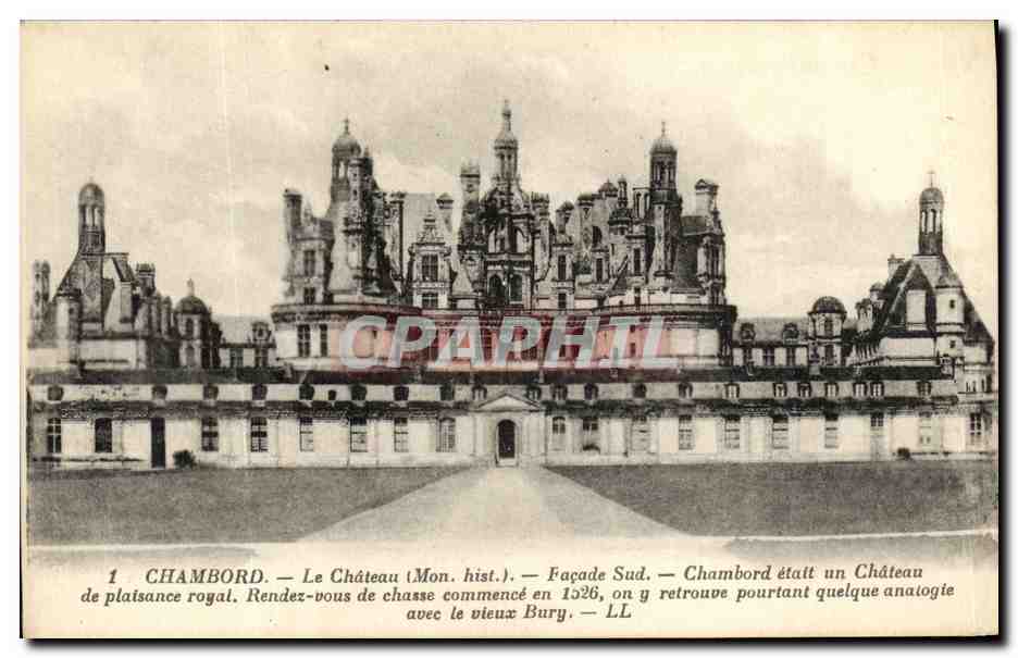 CPA Chambord Le Chateau Facade Sud 