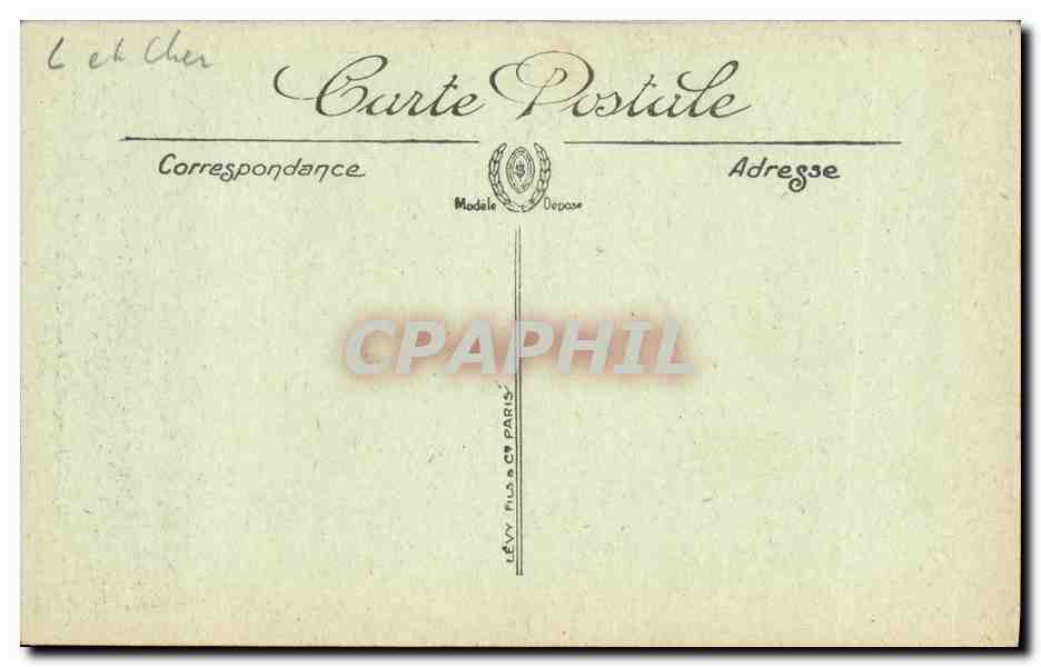 CPA Chambord Le Cahinet de Francois 1er — Rückseite
