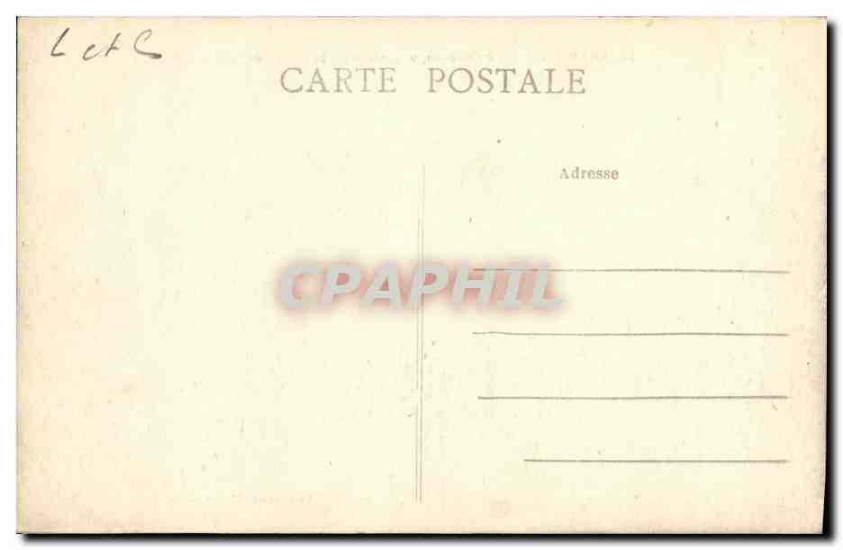 Chambord — Le Château, vue prise de la Route de Saint-Dyé — Phototypie C. Vannier, Blois — Verso