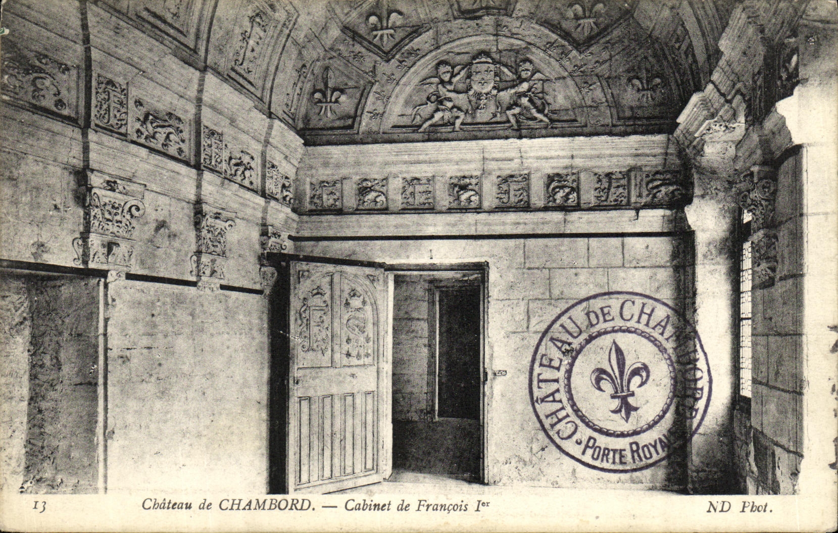 CPA Chateau de Chambord Cabinet de Francois l 