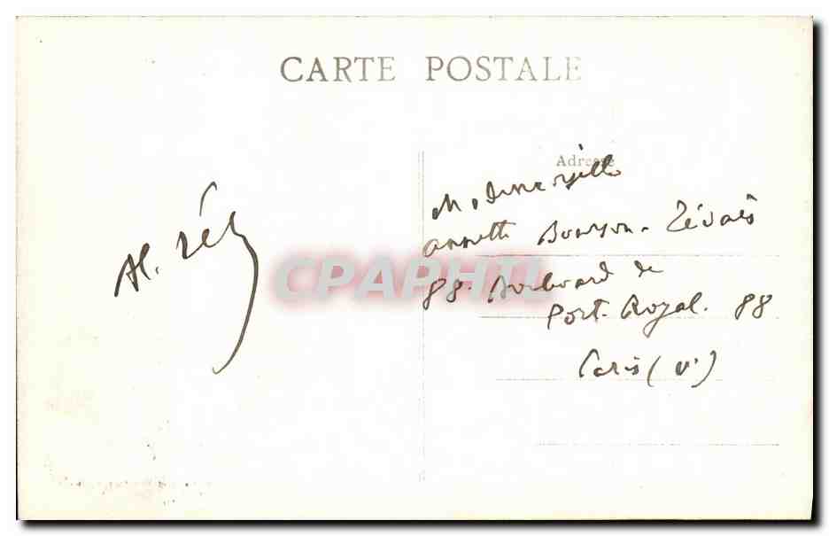 CPA Chambord Le Chateau et le Pont sur le Cosson — Rückseite
