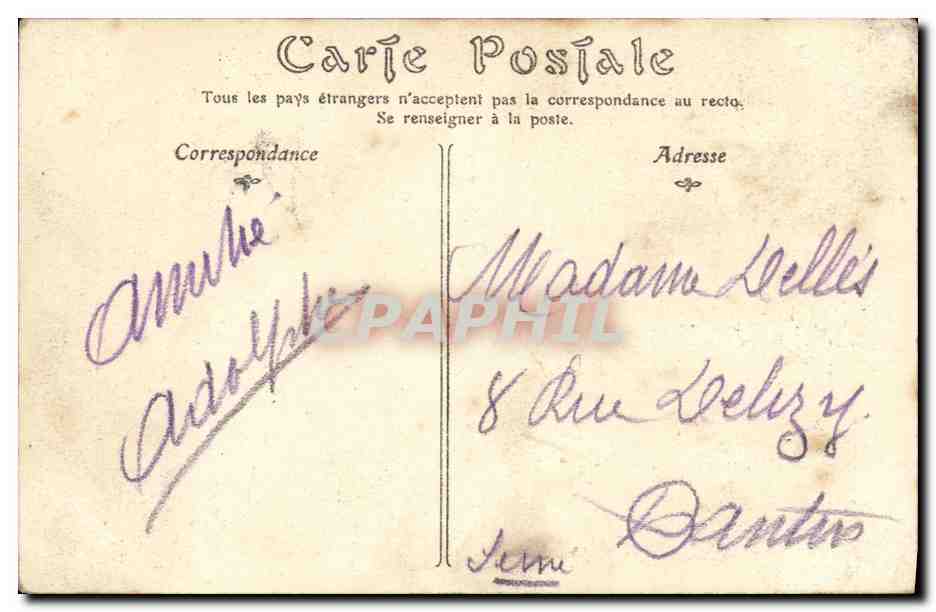 CPA Chateau De Blois Aile Francois 1er Facade sur la cour — Verso