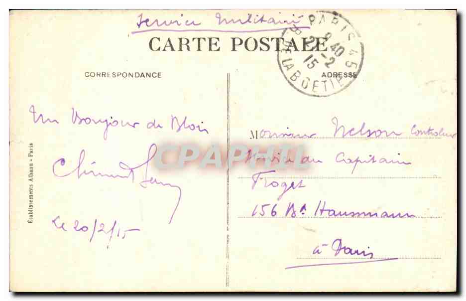 CPA Blois Le Chateau Le grand Escalier de L Aile Francois 1er — Verso