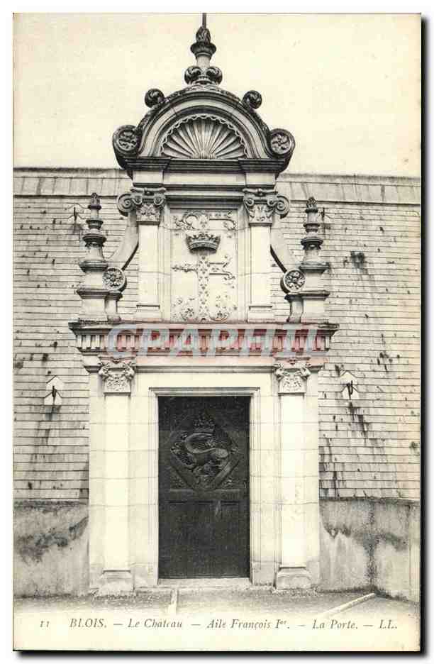 CPA Blois Chateau L Aile Francois 1er La porte