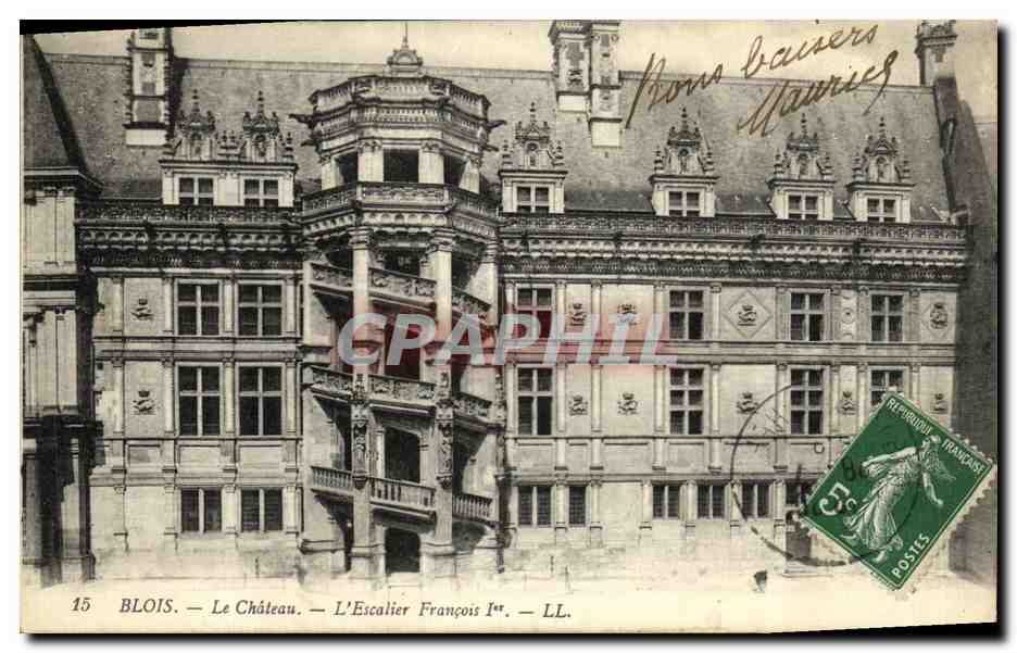 CPA Blois Chateau L Escalier Francois 1er