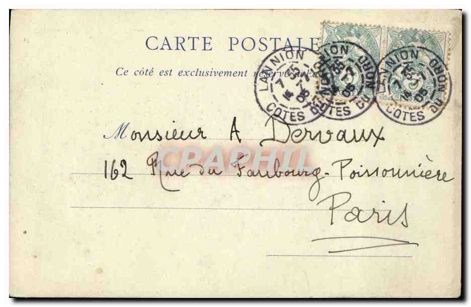 CPA Blois Le Chateau Aile de Francois 1er La cheminee de la Salamandre — Back