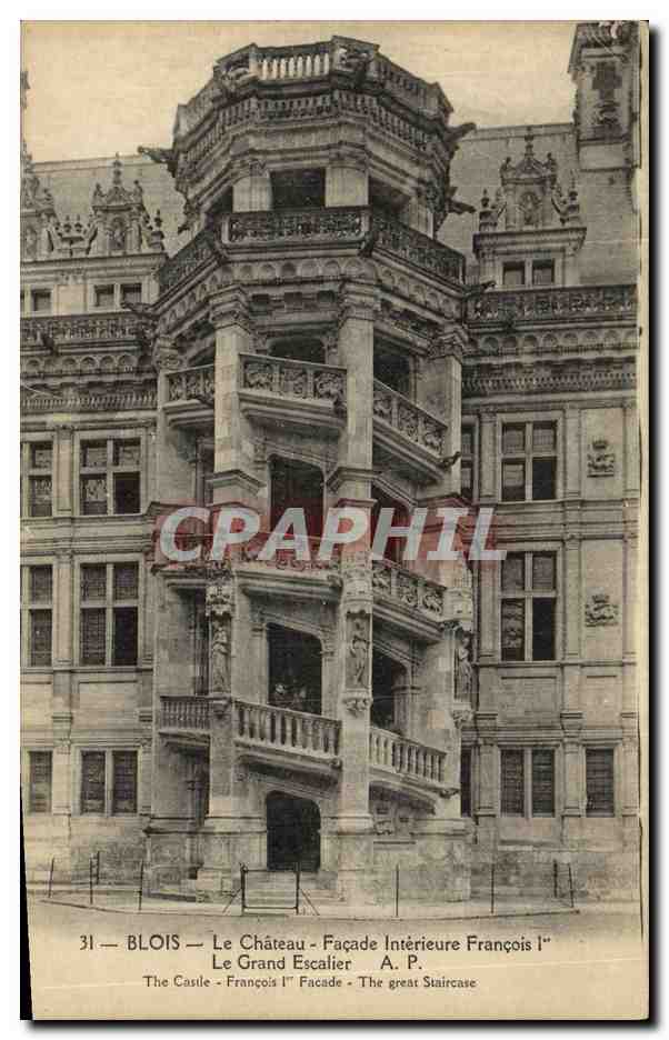 Blois — Le Château — Façade Intérieure François Ier — A.P.