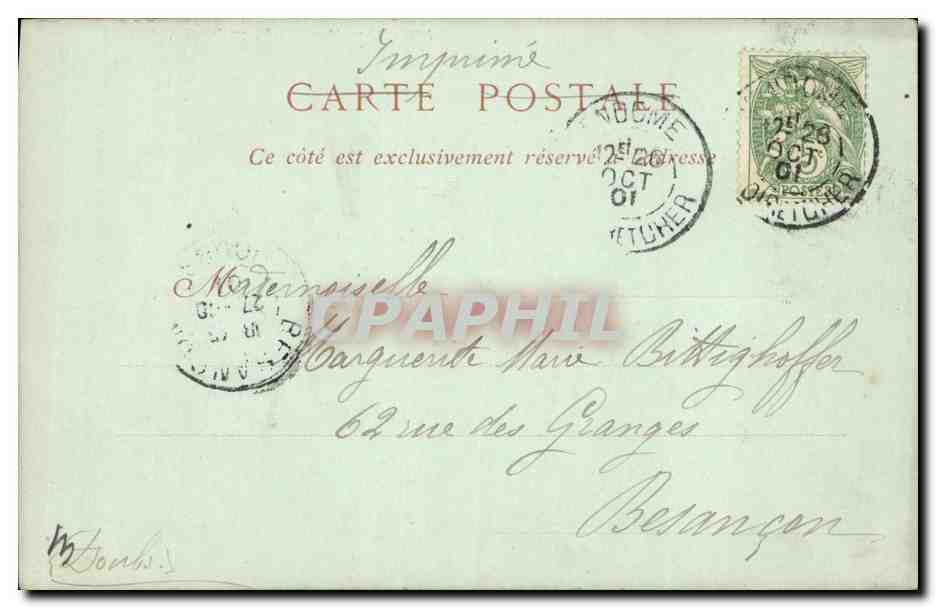 CPA Blois Le Chateau La Chapelle — Back