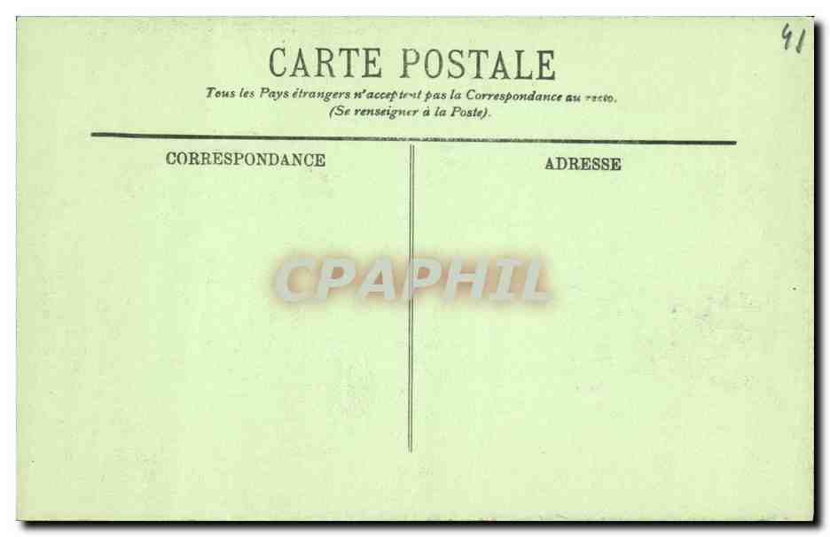 CPA Blois Le Chateau Le Musee Cheminee du Porc Epic — Back