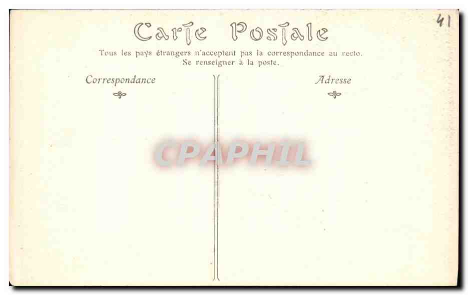 CPA Blois Le Chateau L Aile Louis XII La Salle des Etats — Back