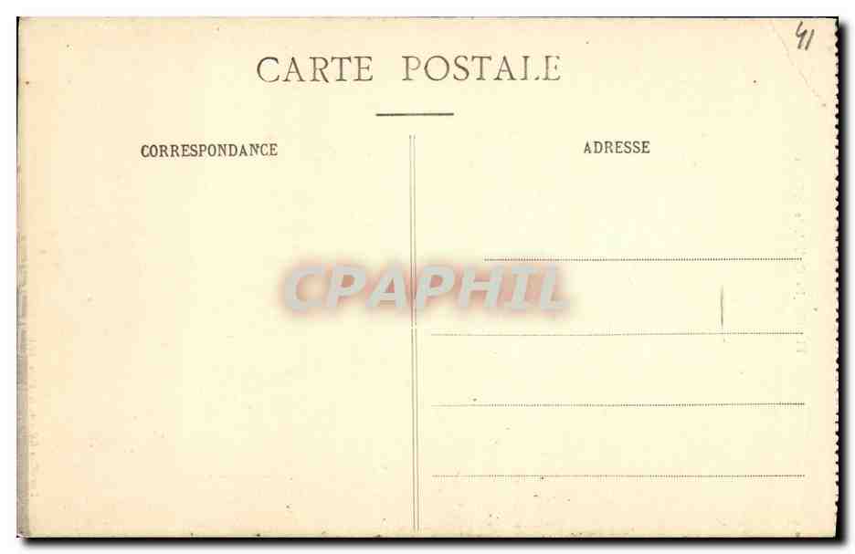 CPA Blois La Cathedrale St Louis — Back