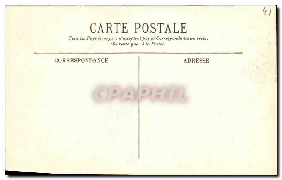 CPA Blois La Chateau Lucarnes et Cheminees — Verso