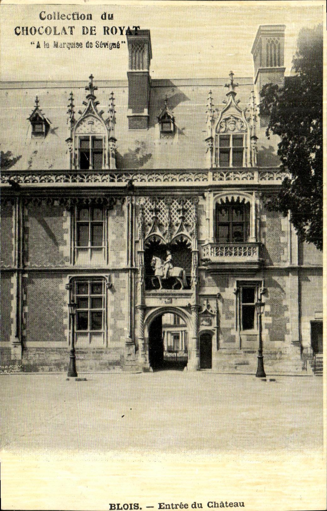 CPA Blois Entree du chateau