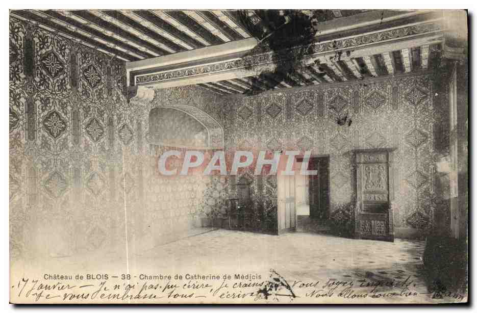 CPA Chateau de Blois Chambre de Catherine de Medicis