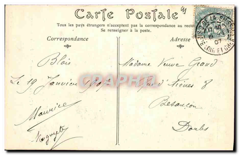 CPA Chateau de Blois Aile de Francois l et Facade Exterieure — Verso