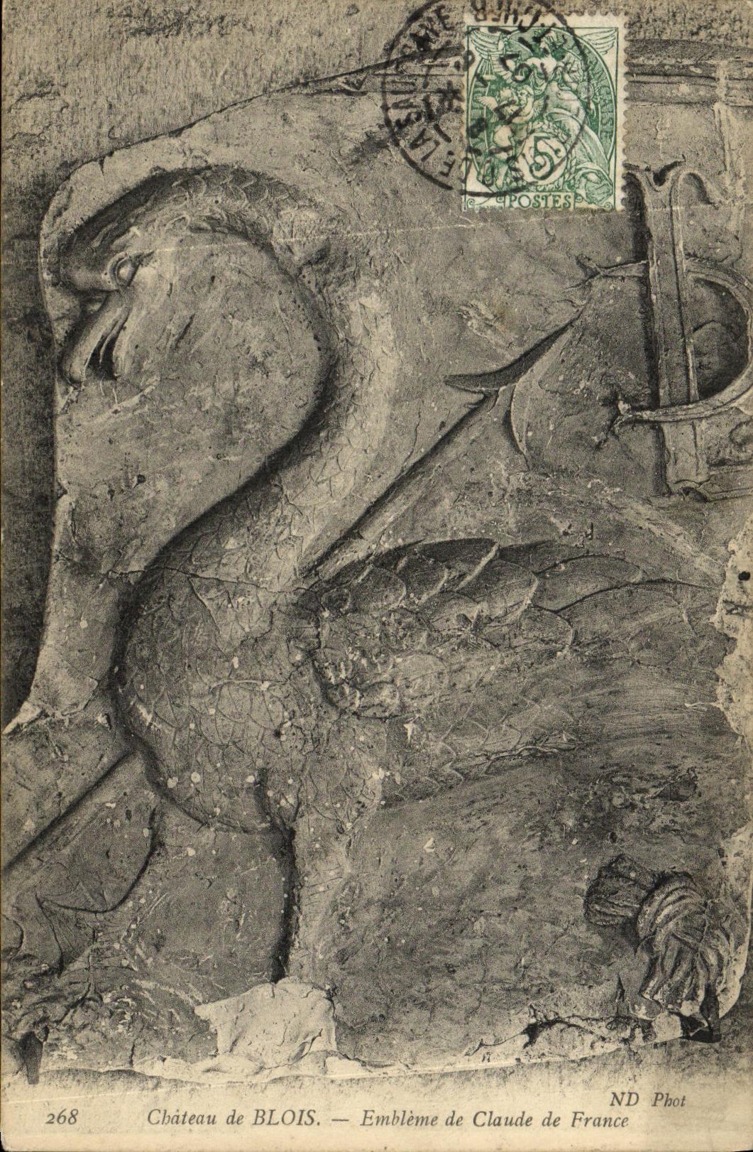 Schloss BLOIS — Wappen von Claude de France — ND Phot