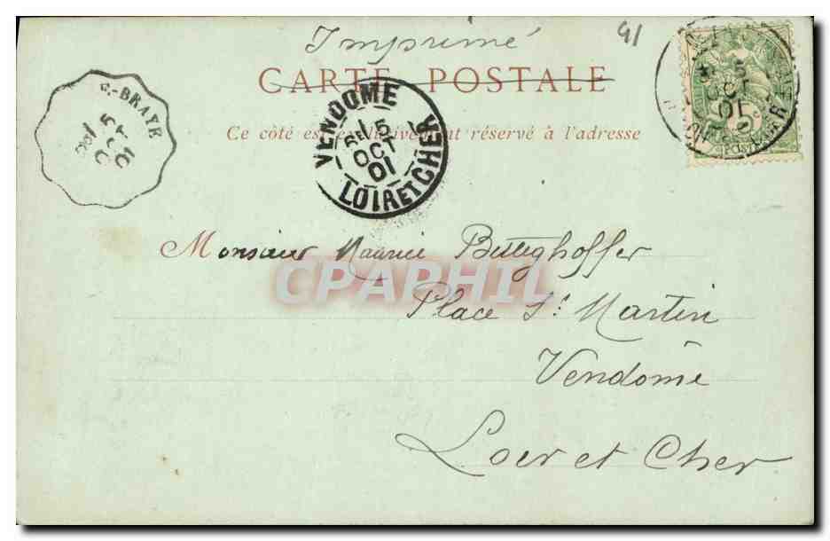 CPA Chat de Blois Aile de Francois l et Chambre ou fut assassine le Duc de Guise  — Verso