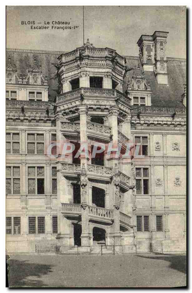 CPA Blois Le Chateau Escalier Francois ler