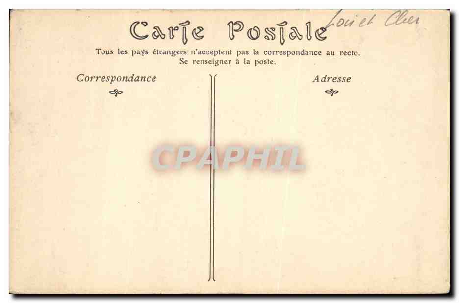 CPA Chateau de Blois Aile de Francois l et Interieur du grand Escalier — Verso