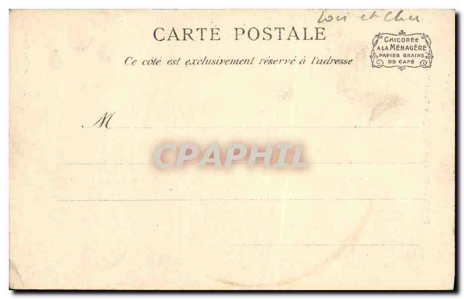 CPA Blois Interieur de L Eglise Saint Vincent — Verso