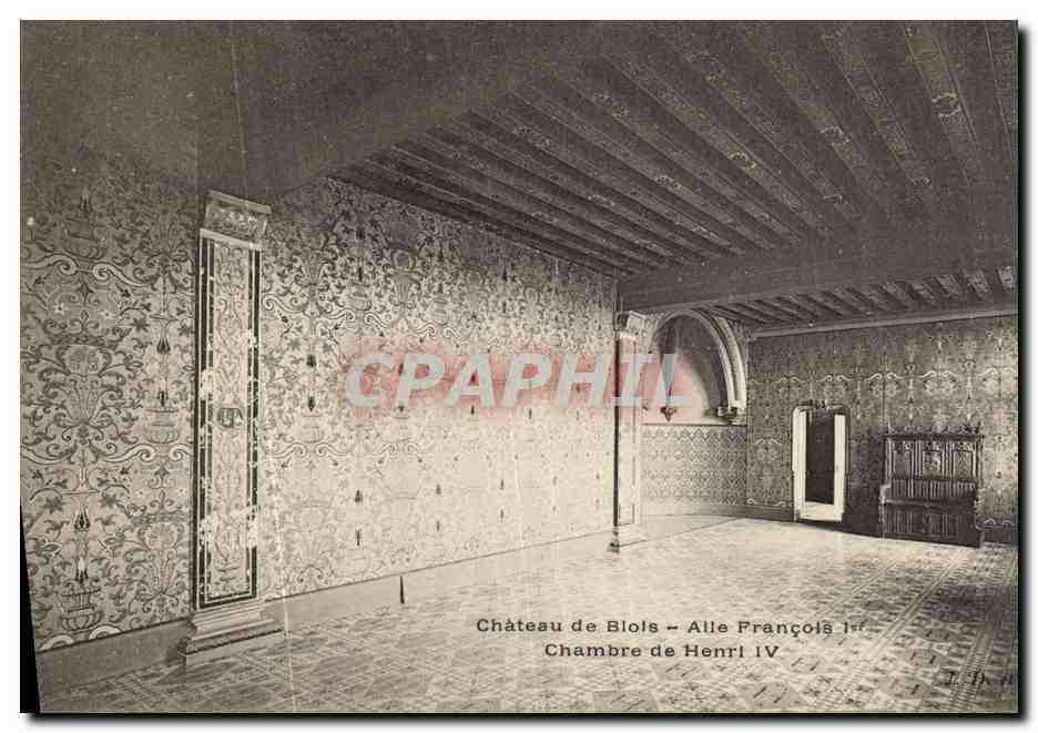 CPA Chateau de Blois Alle Francois l et Chambre de Henri lV