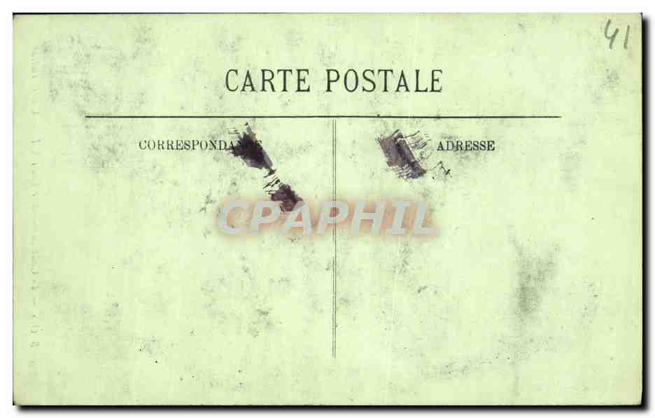 CPA Blois Le Chateau Aille Louis Xll Une Cariatide — Verso
