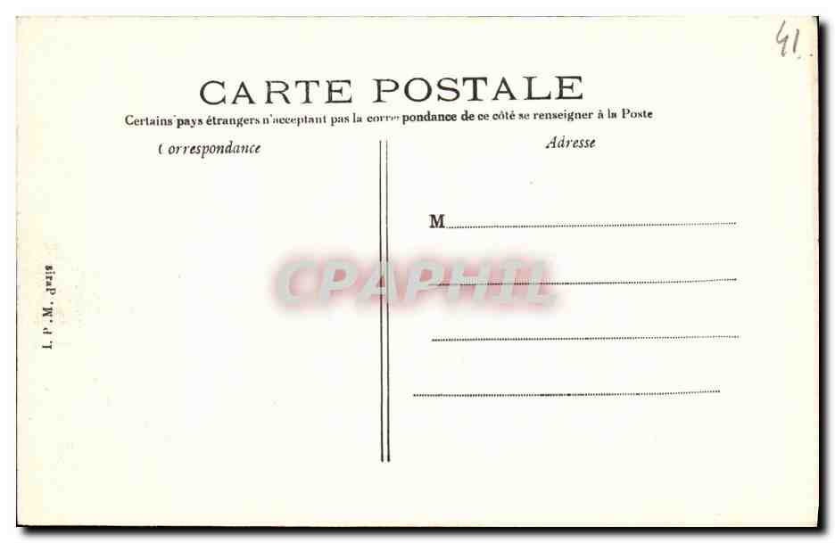 CPA Blois L Eglise St Nicolas prise du Chateau — Verso