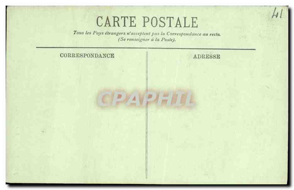 CPA Blois Le Chateau Aile Francois l et Salon d Honneur Porte gothique — Verso