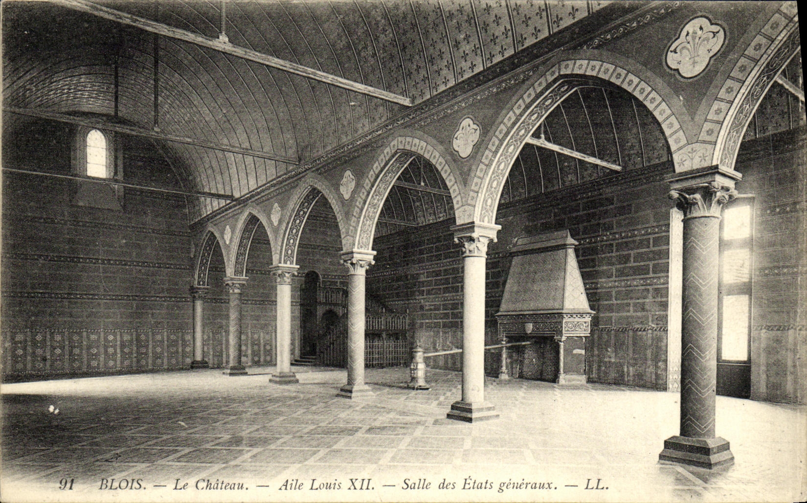 CPA Chateau de Blois Aile Louis XII Salle de Etats Generaux