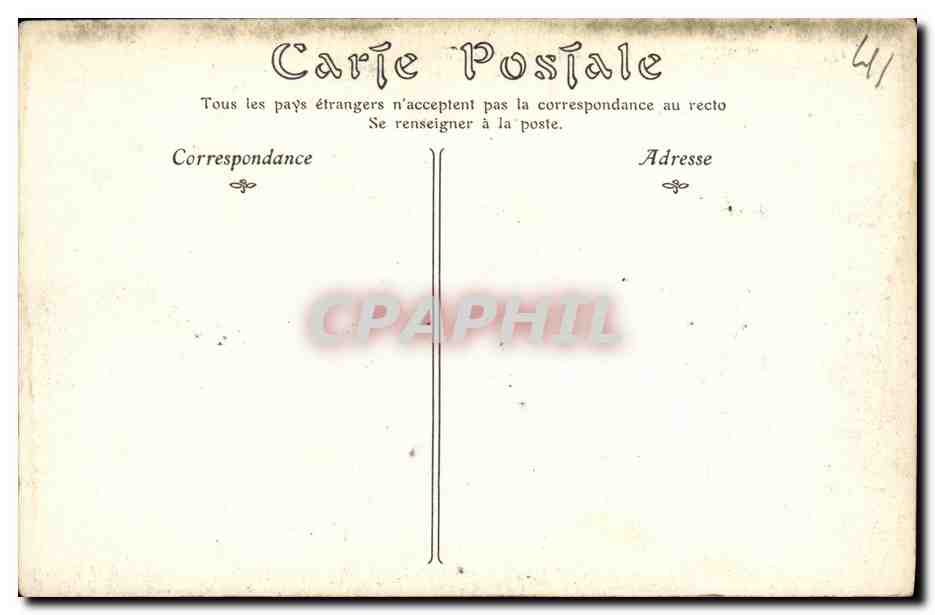 CPA Chateau de Blois L Eglise Saint Vincent et le Chateau — Verso