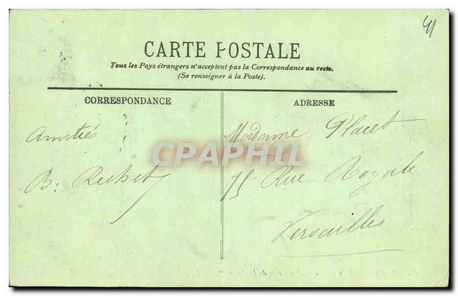 CPA Chateau de Blois Embleme de Francois 1er Salamandre — Verso