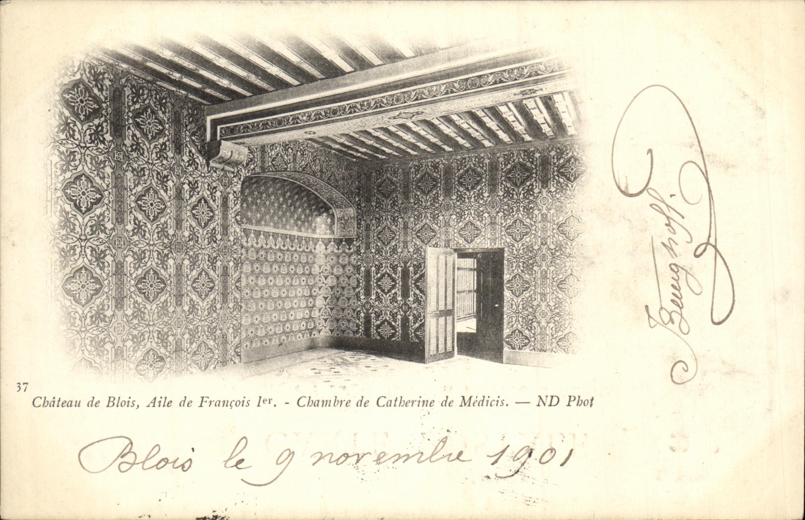 CPA Chateau Blois Aile de Francois 1er Chambre de Catherine de Medicis