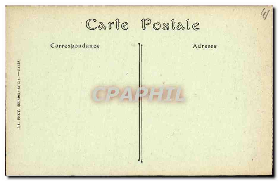 CPA Chateau Blois L Eglise Saint Vincent et le Chateau — Verso