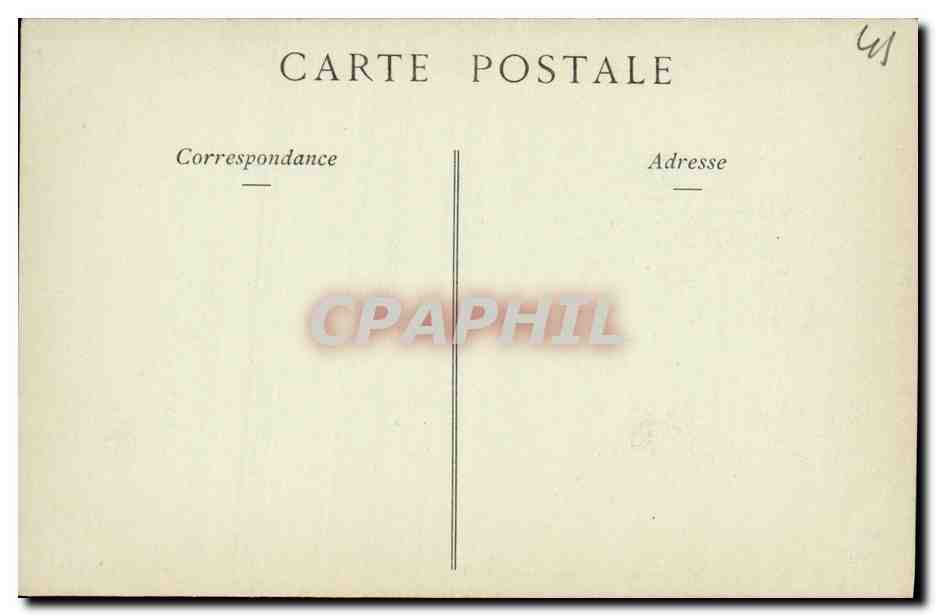CPA Chateau Blois Hotel d Alluye Cour Interieure — Back