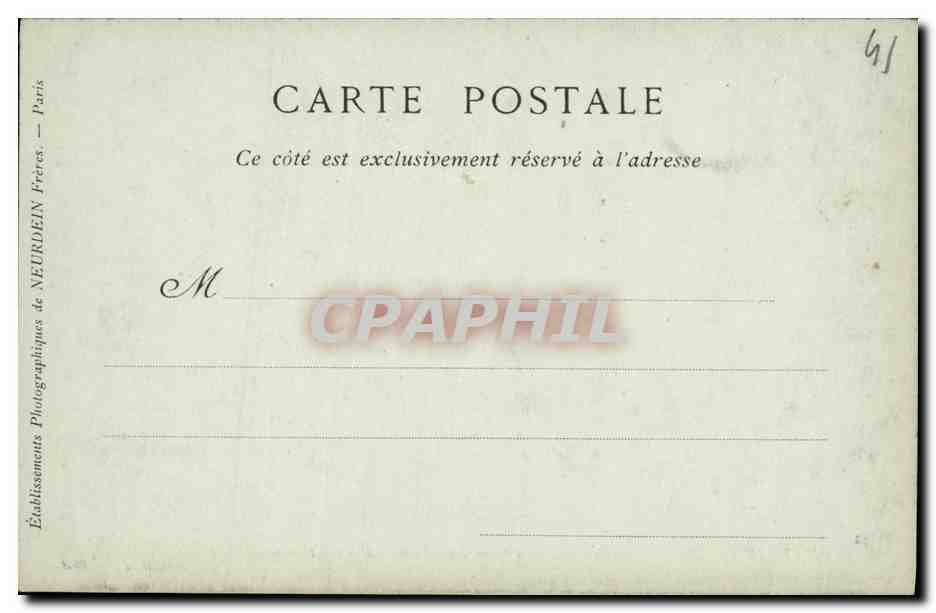 CPA Chateau Blois Aile de Francois 1er La Chambre de Catherine de Medicis — Back