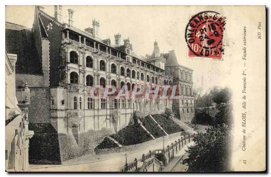 CPA Chateau Blois Aile de Francois 1er Facade exterieure