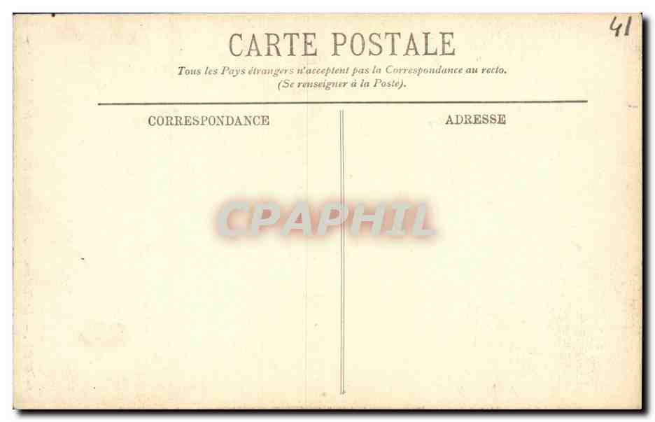 CPA Blois Le Chateau Aile Francois 1er Porte Renaissance — Rückseite