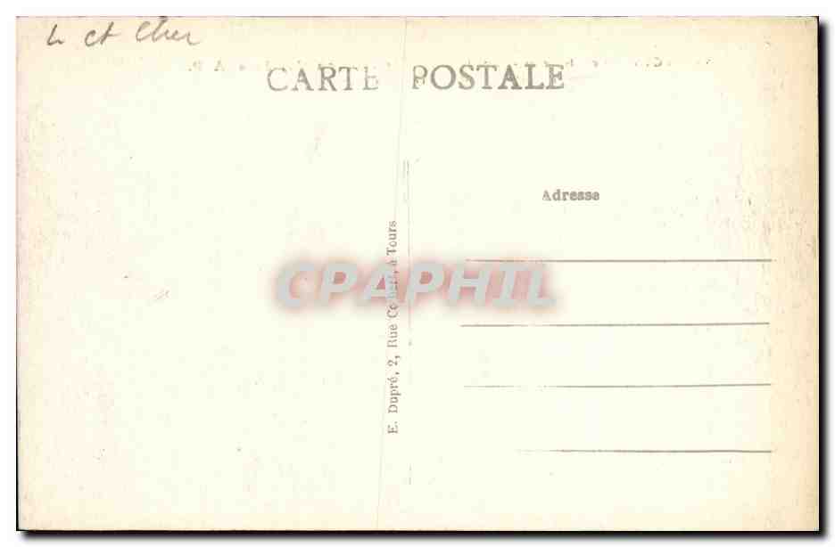 CPA Blois Le Chateau Facade Interieure Gaston D Orleans — Back