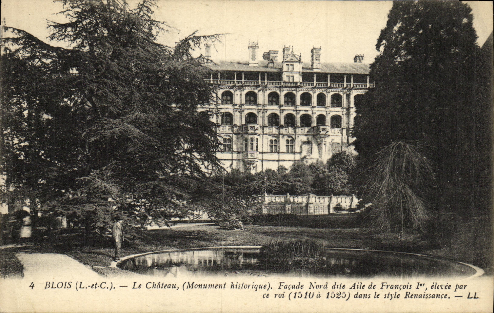 CPA Blois Le Chateau Facade Nord dite Aile Francois 1er 