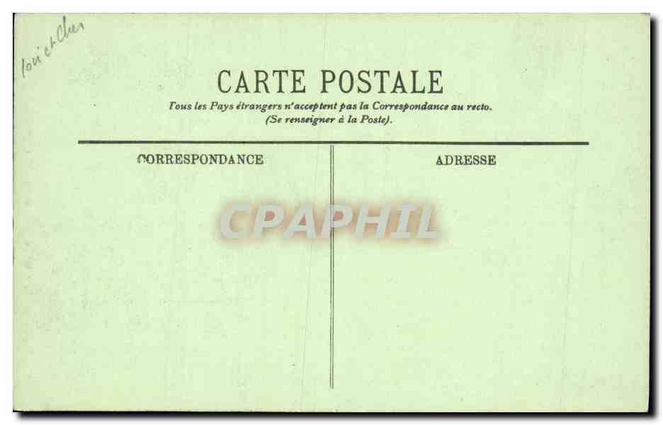 CPA Blois Le Chateau Lucarnes et Cheminees — Verso