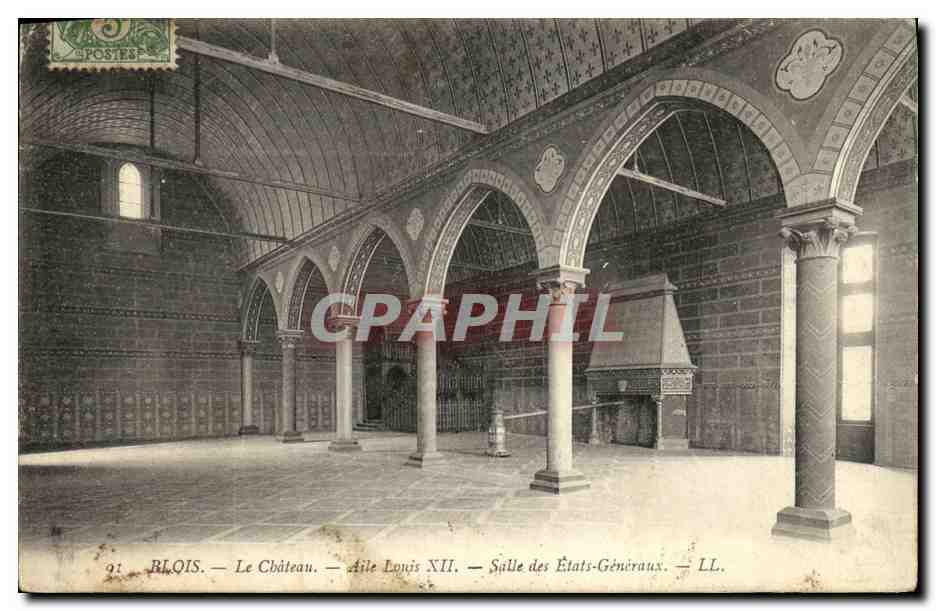 CPA Blois Chateau de Blois Aile de Louis XII Salle des Etats Generaux