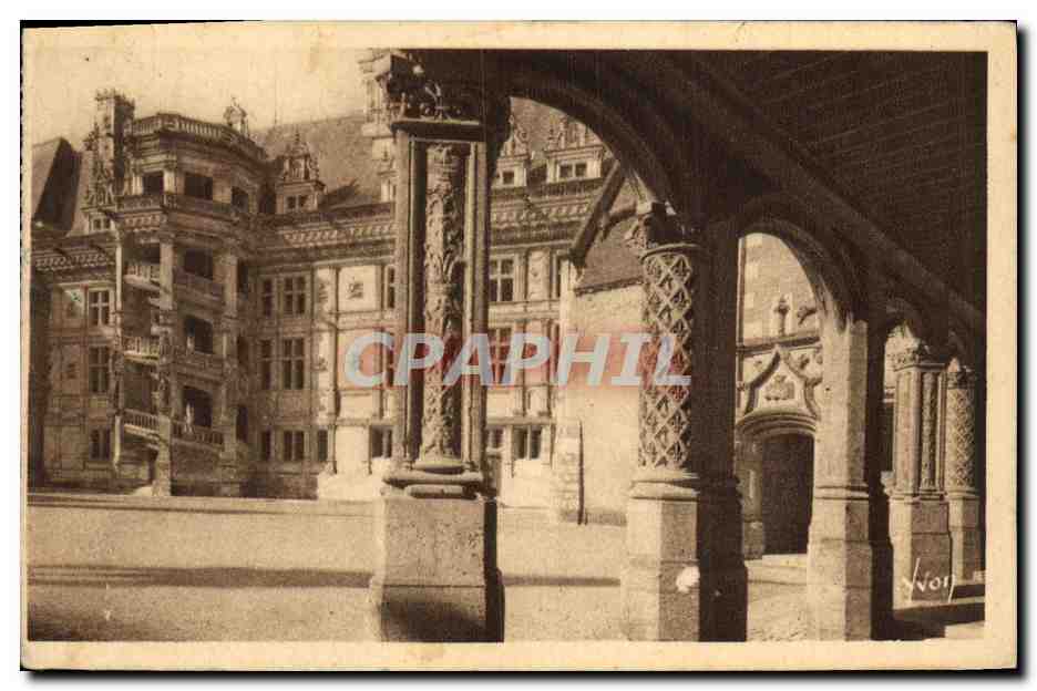CPA Blois Chateau Vue interieure