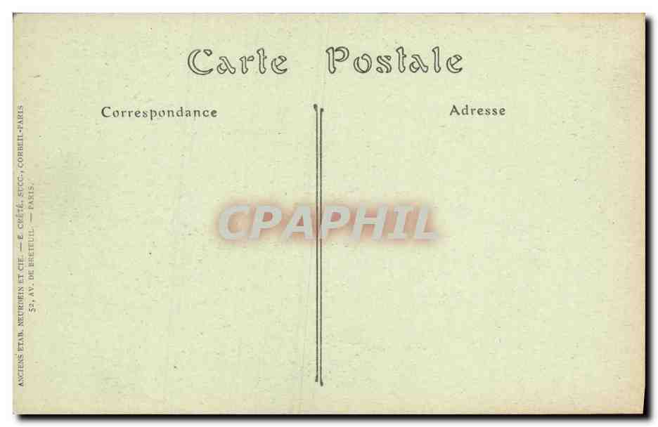 CPA Blois Le Chateau Gargouille du Grand Escalier — Verso