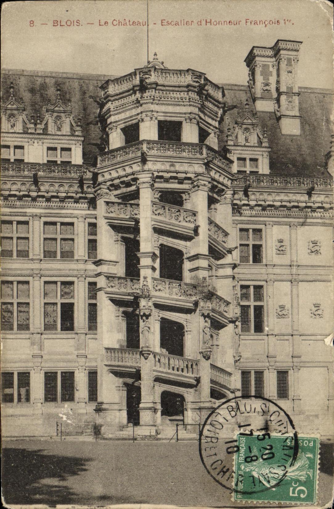 CPA Blois Le Chateau Escalier d honneur Francois 1er