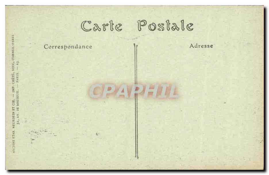 CPA Chateau de Blois Aile Francois l er Biblotheque de Catherine de Medicis — Back