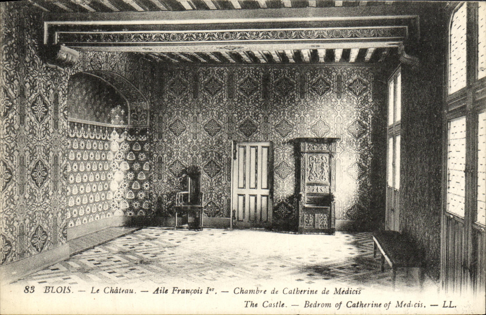 CPA Blois Le Chateau Aile Francois l er Chambre de Catherine de Medicis