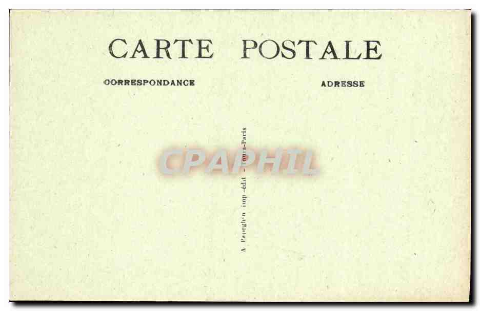 CPA Blois Le Chateau Aile Louis Xll — Back