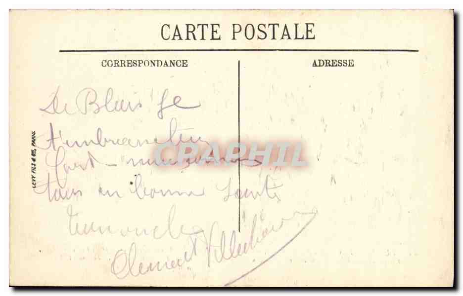 CPA Blois Le Chateau Aile Louis Xll  — Verso