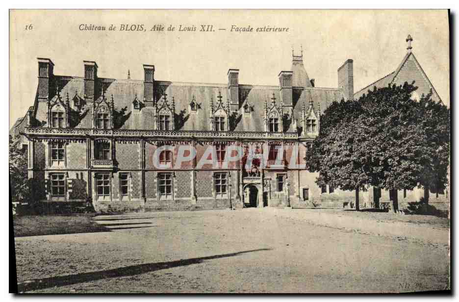 CPA Chateau de Blois Aile de Louis Xll Facade exterieure